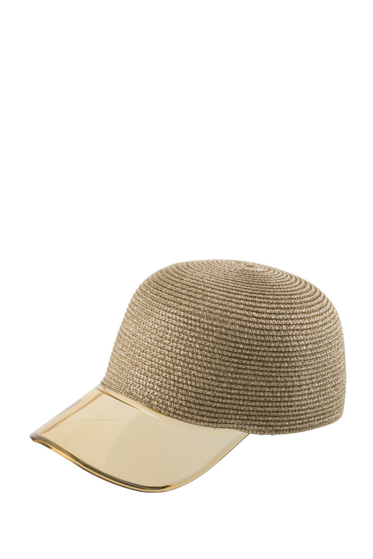 Straw Cap mit transparentem Visor - Kappe