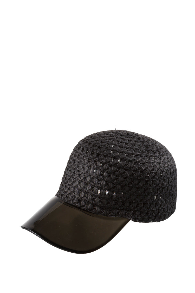 Straw Cap mit transparentem Visor - Kappe