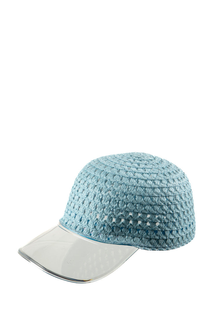 Straw Cap mit transparentem Visor - Kappe