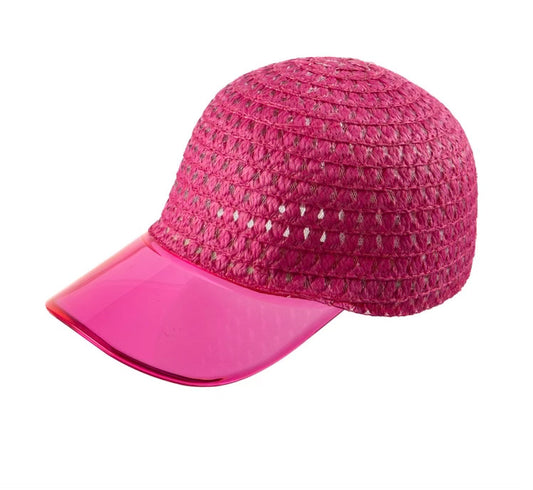Straw Cap mit transparentem Visor - Kappe